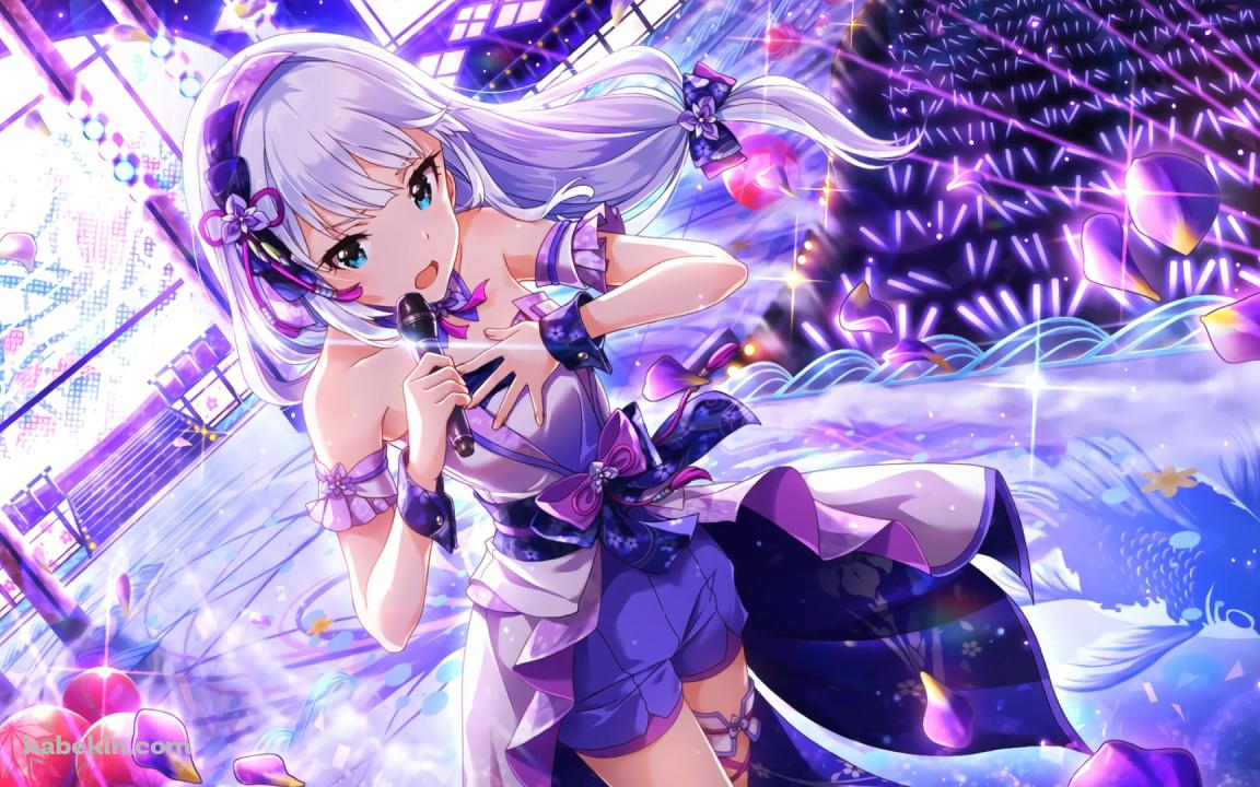 ステージ上で歌を唄う可愛い白石紬 / アイドルマスターミリオンライブ!の壁紙(1152px x 720px) 高画質 PC・デスクトップ用