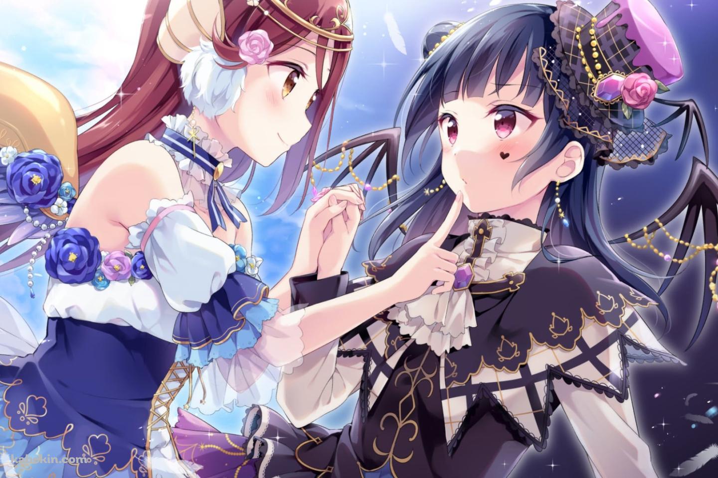 見つめ合う桜内梨子と津島善子 / ラブライブ!サンシャイン!!の壁紙(1440px x 960px) 高画質 PC・デスクトップ用