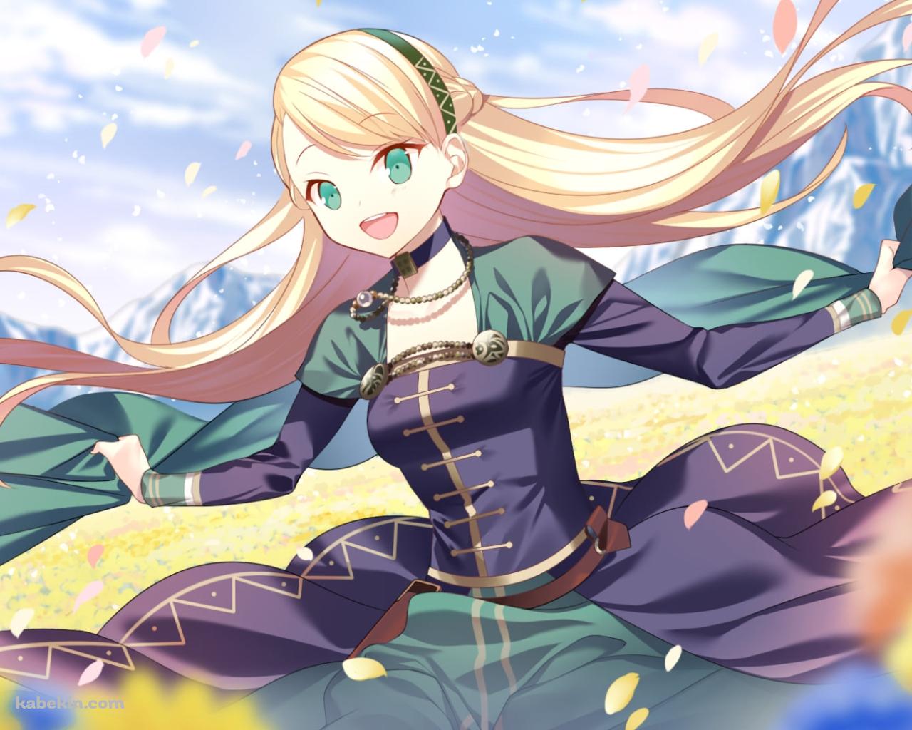 黄色い花とゲルダ / fate/grand orderの壁紙(1280px x 1024px) 高画質 PC・デスクトップ用