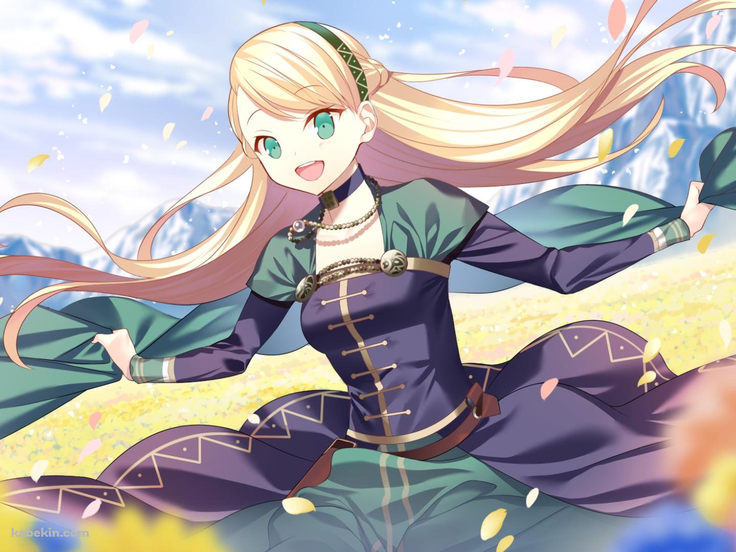 黄色い花とゲルダ / fate/grand orderの壁紙(1440px x 1080px) 高画質 PC・デスクトップ用