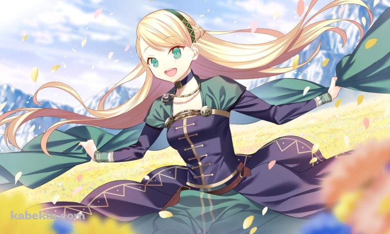 黄色い花とゲルダ / fate/grand orderの壁紙(800px x 480px) 高画質 PC・デスクトップ用
