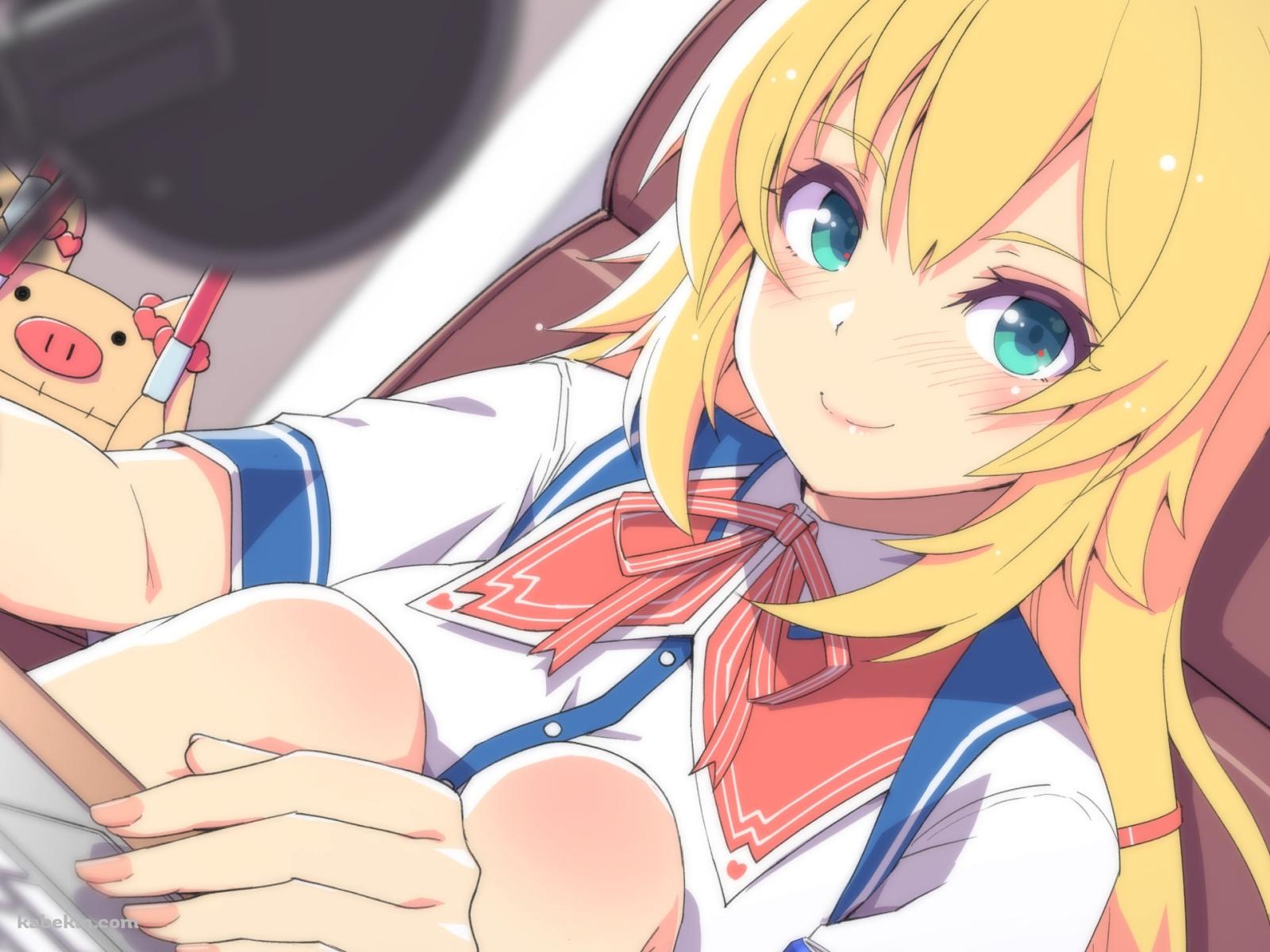 キーボードとマウスをいじる可愛い赤井はあと / はあとん / ホロライブ / バーチャルYouTuber / Vtuberの壁紙(1600px x 1200px) 高画質 PC・デスクトップ用