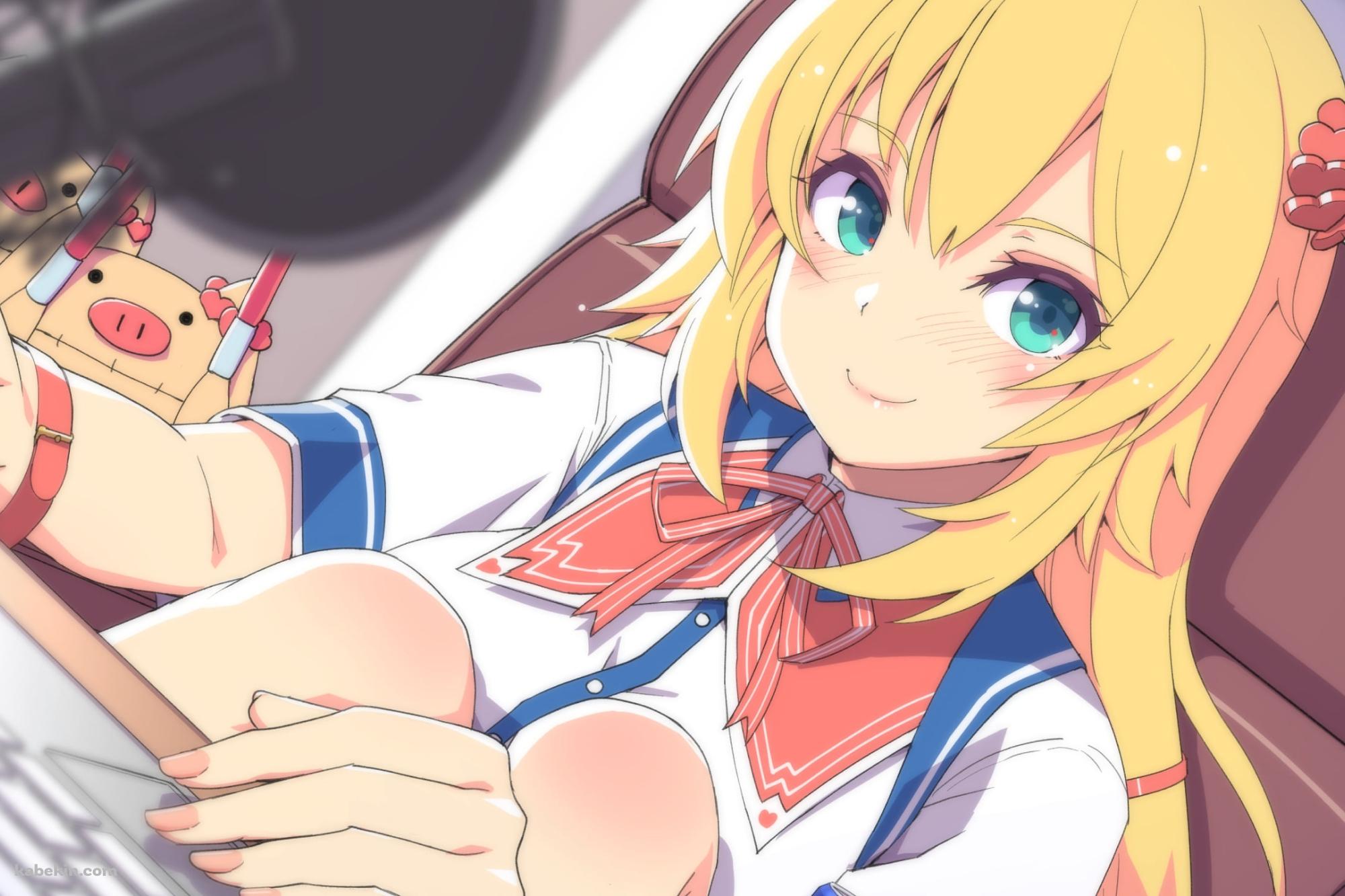 キーボードとマウスをいじる可愛い赤井はあと / はあとん / ホロライブ / バーチャルYouTuber / Vtuberの壁紙(2000px x 1333px) 高画質 PC・デスクトップ用
