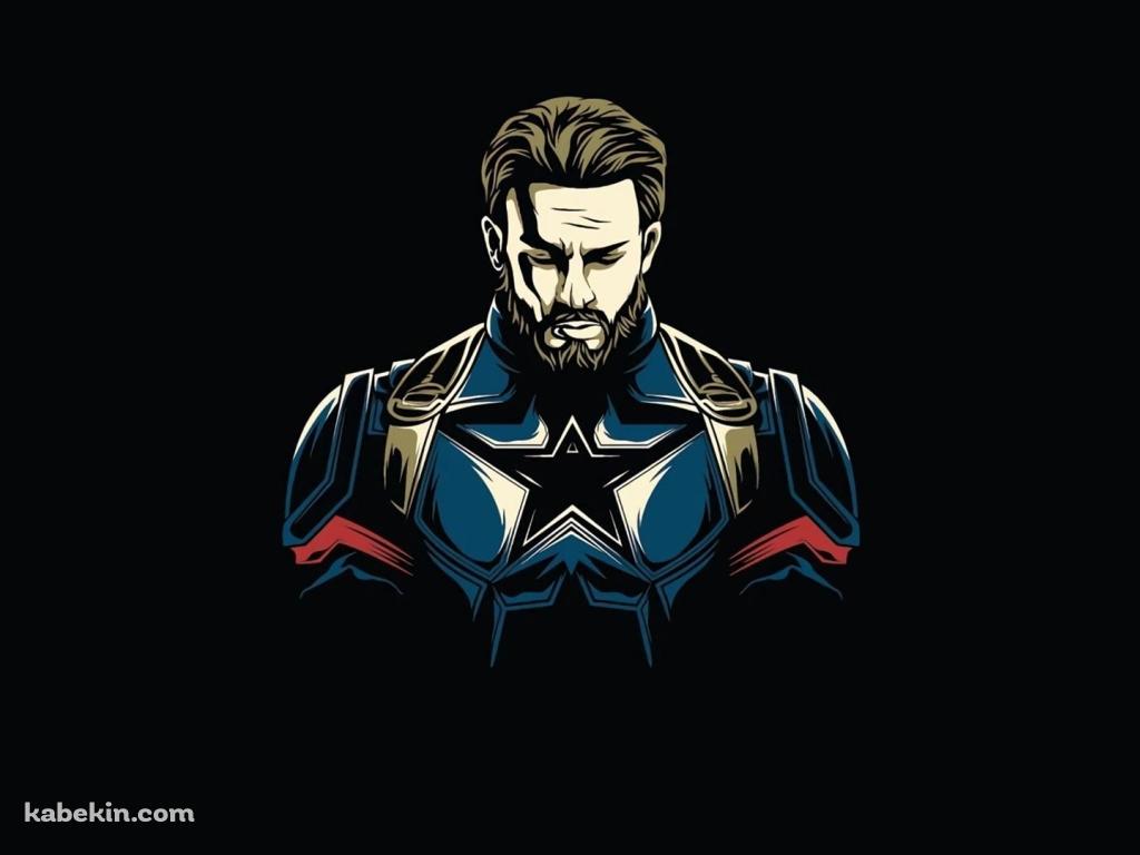 目を閉じて俯くキャプテン・アメリカ / captain americaの壁紙(1024px x 768px) 高画質 PC・デスクトップ用