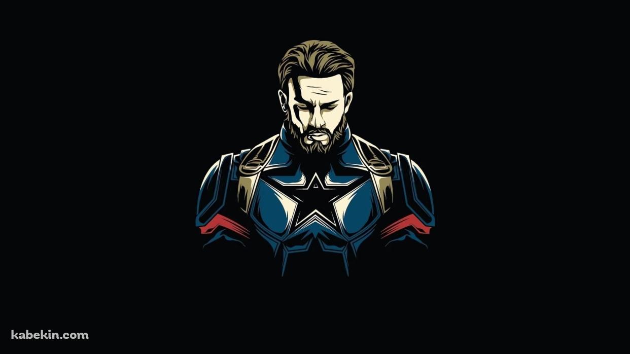 目を閉じて俯くキャプテン・アメリカ / captain americaの壁紙(1242px x 698px) 高画質 PC・デスクトップ用