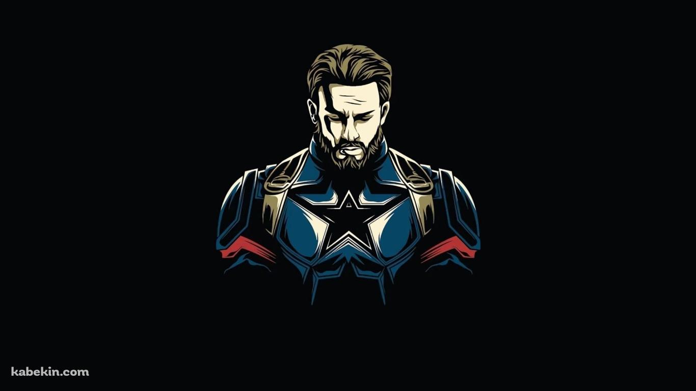 目を閉じて俯くキャプテン・アメリカ / captain americaの壁紙(1366px x 768px) 高画質 PC・デスクトップ用