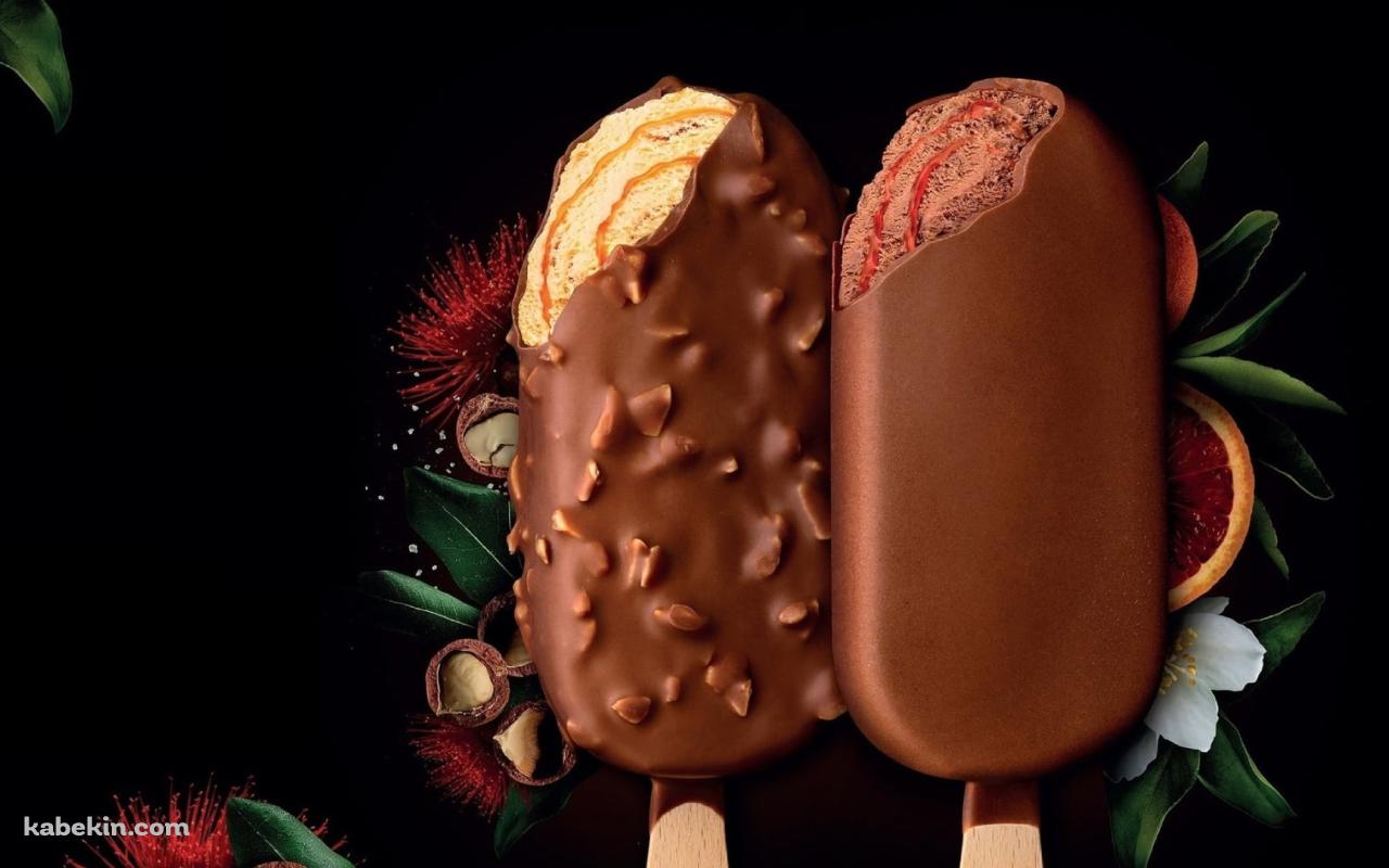 美味しそうなハーゲンダッツのチョコレートアイスの壁紙(1280px x 800px) 高画質 PC・デスクトップ用