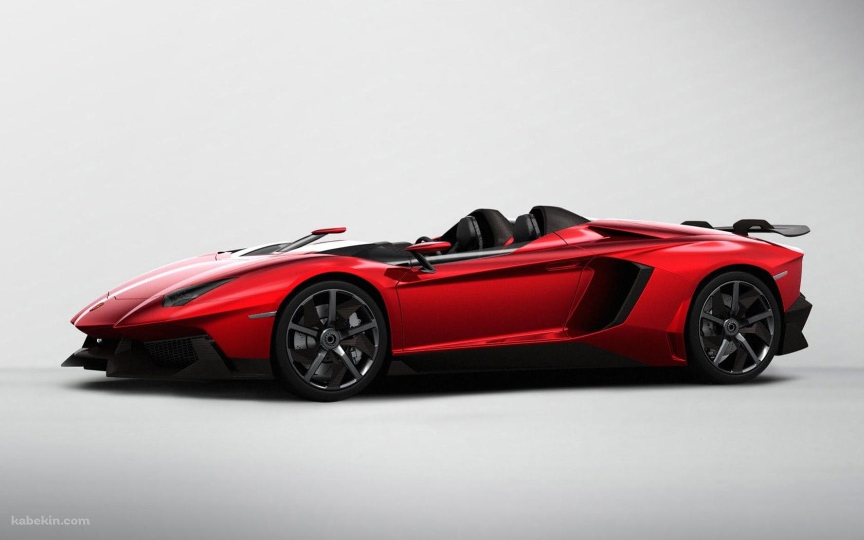 赤いかっこいいオープンカー / ランボルギーニ アヴェンタドール J / Lamborghini Aventador Jの壁紙(1680px x 1050px) 高画質 PC・デスクトップ用