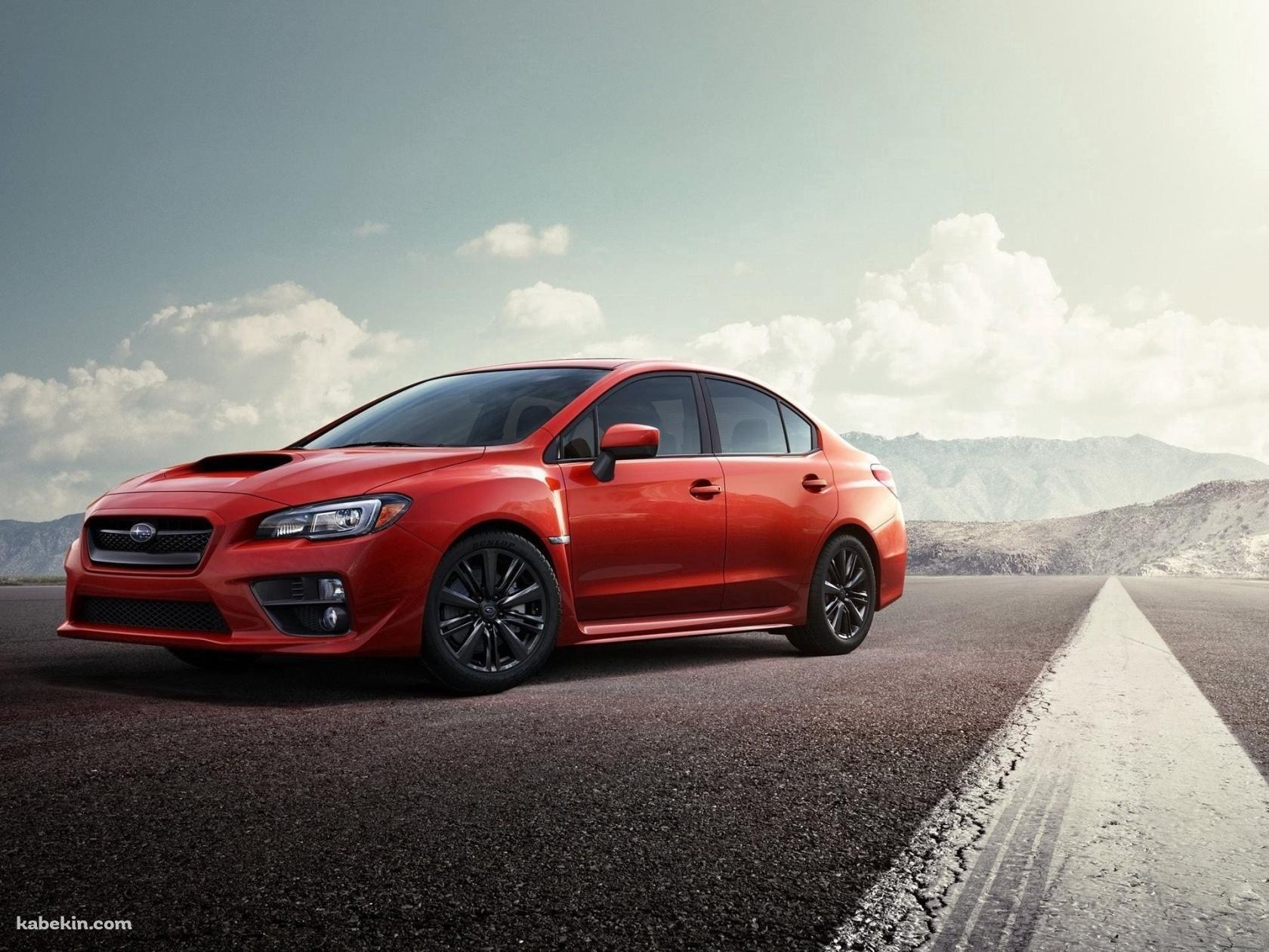 路駐している赤いスバル インプレッサ / コンパクトカー / Subaru Imprezaの壁紙(1680px x 1260px) 高画質 PC・デスクトップ用