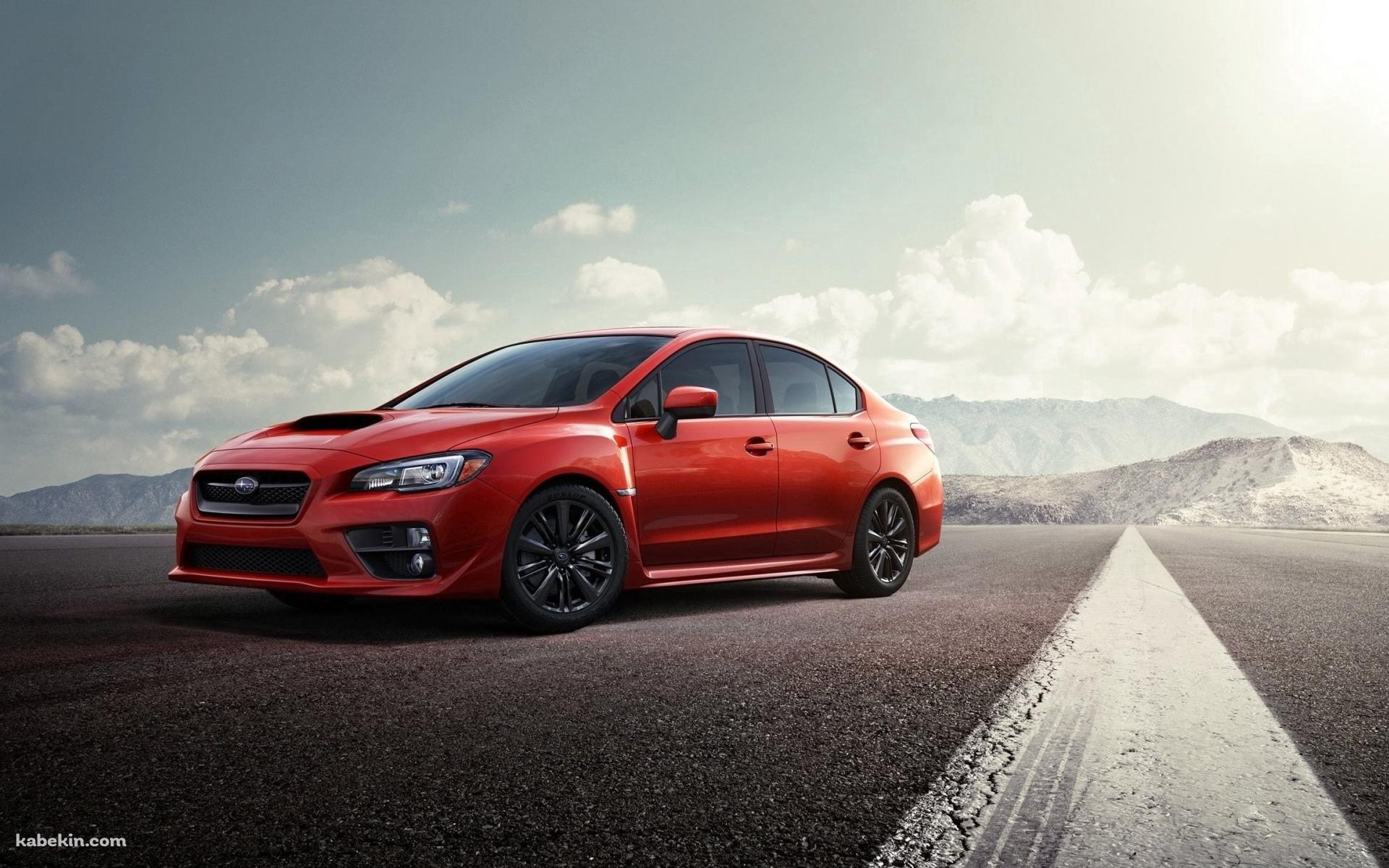 路駐している赤いスバル インプレッサ / コンパクトカー / Subaru Imprezaの壁紙(1920px x 1200px) 高画質 PC・デスクトップ用