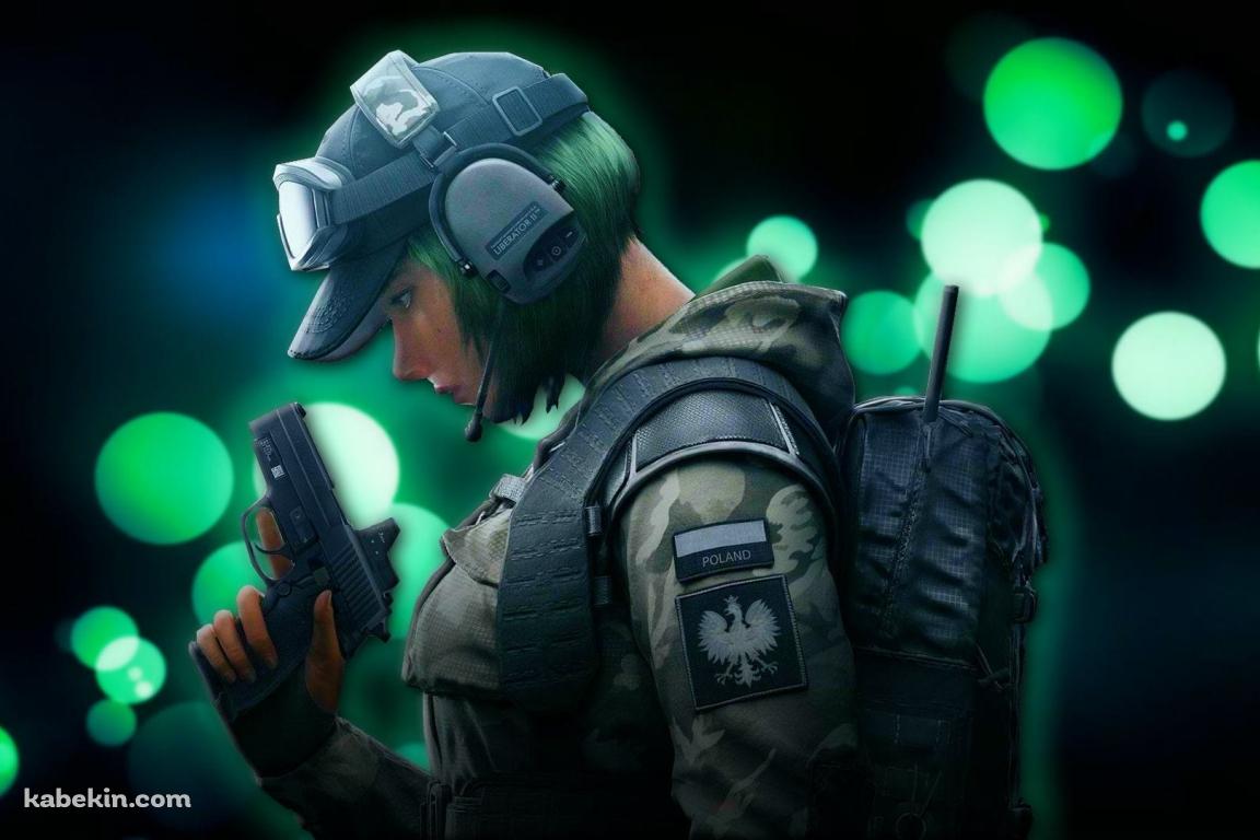 Rainbow Six Siege Ela / 銃をかまえる女性 / ポーランドの壁紙(1152px x 768px) 高画質 PC・デスクトップ用