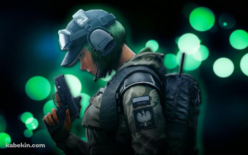 Rainbow Six Siege Ela / 銃をかまえる女性 / ポーランドの壁紙(960px x 600px) 高画質 PC・デスクトップ用