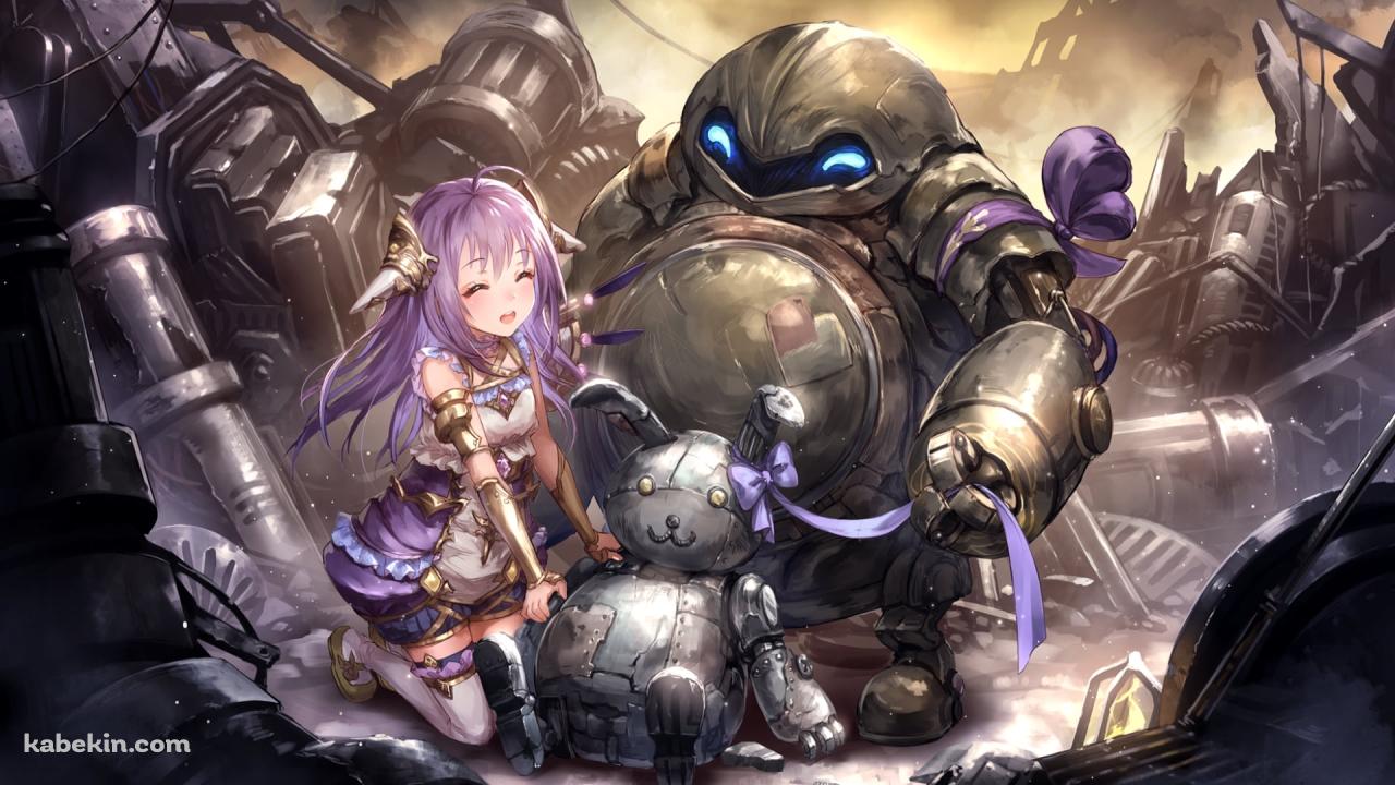 笑顔の創出の紫紺・エンネア / ネクロマンサー / シャドウバースの壁紙(1280px x 720px) 高画質 PC・デスクトップ用