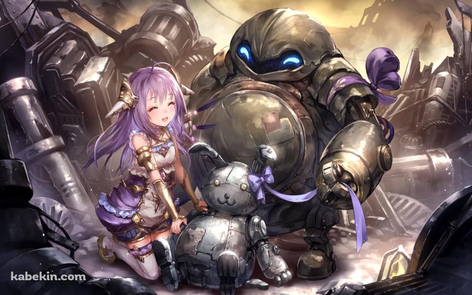 笑顔の創出の紫紺・エンネア / ネクロマンサー / シャドウバースの壁紙(960px x 600px) 高画質 PC・デスクトップ用