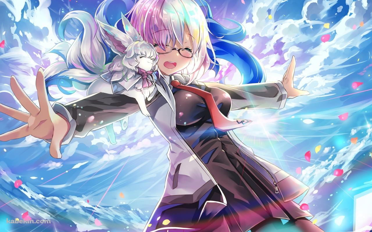 両手を広げる可愛いマシュ・キリエライト / フォウ / fate/grand orderの壁紙(1280px x 800px) 高画質 PC・デスクトップ用