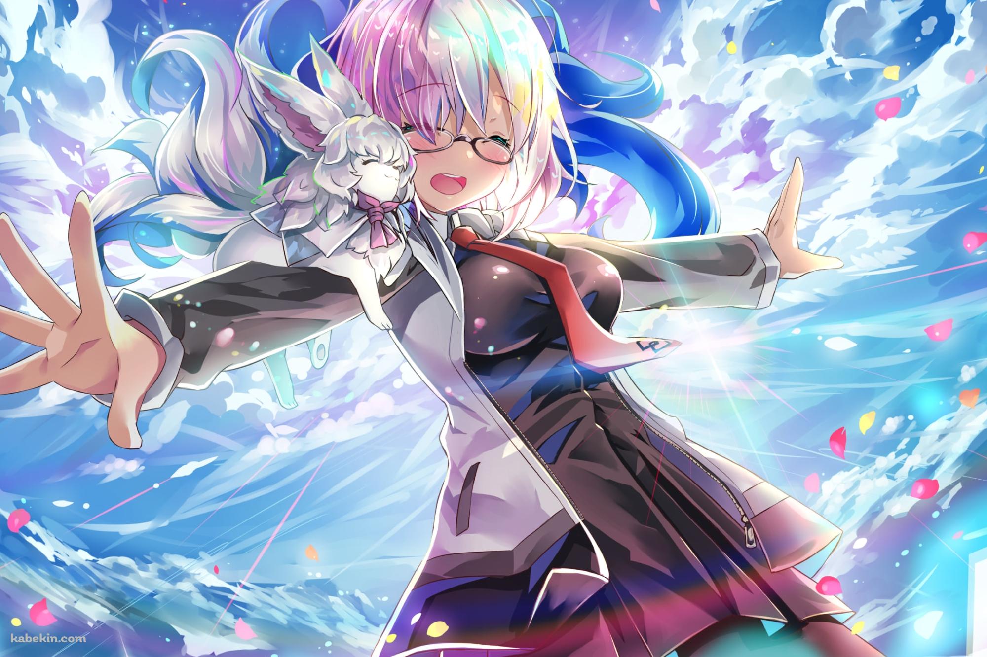 両手を広げる可愛いマシュ・キリエライト / フォウ / fate/grand orderの壁紙(2000px x 1333px) 高画質 PC・デスクトップ用