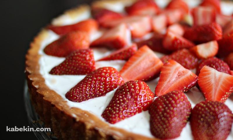 苺たっぷりの美味しそうなタルトの壁紙(800px x 480px) 高画質 PC・デスクトップ用
