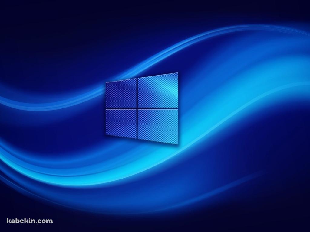 Windows  / 鮮やかな青い波形の壁紙(1024px x 768px) 高画質 PC・デスクトップ用