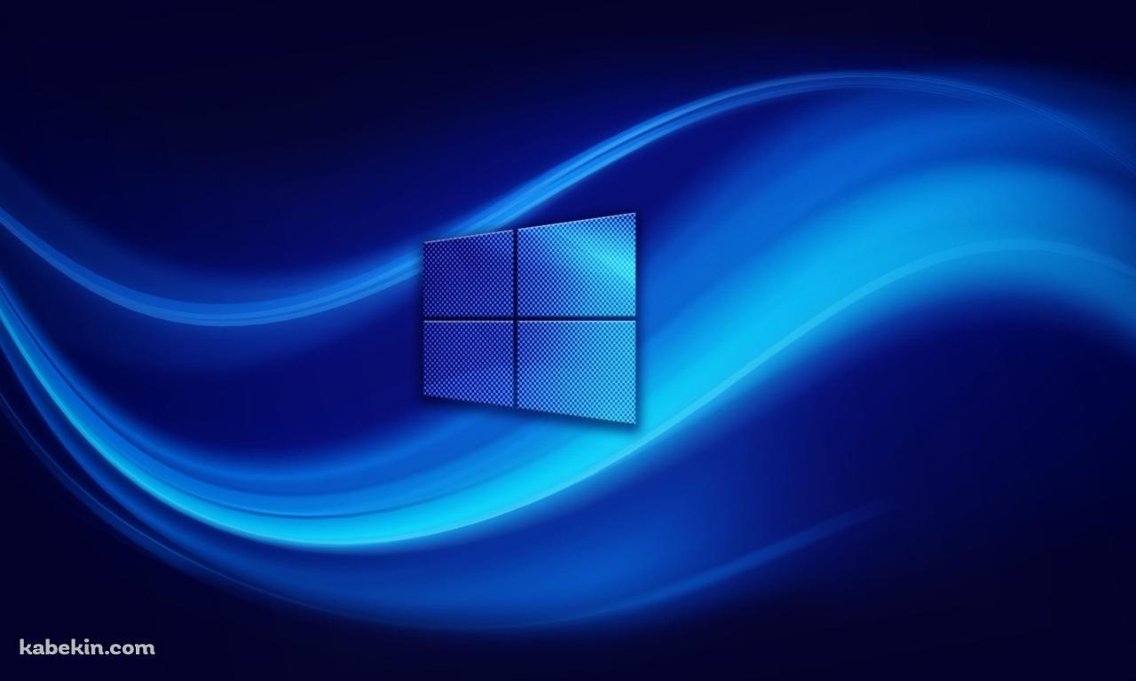 Windows  / 鮮やかな青い波形の壁紙(1280px x 768px) 高画質 PC・デスクトップ用
