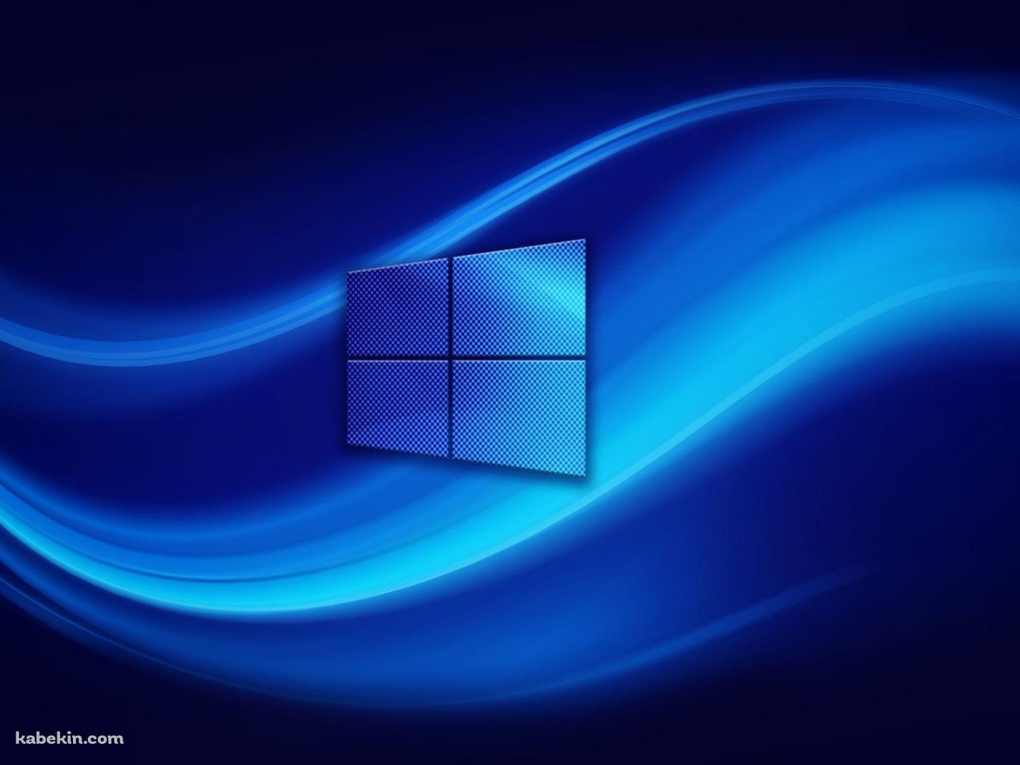 Windows  / 鮮やかな青い波形の壁紙(1440px x 1080px) 高画質 PC・デスクトップ用