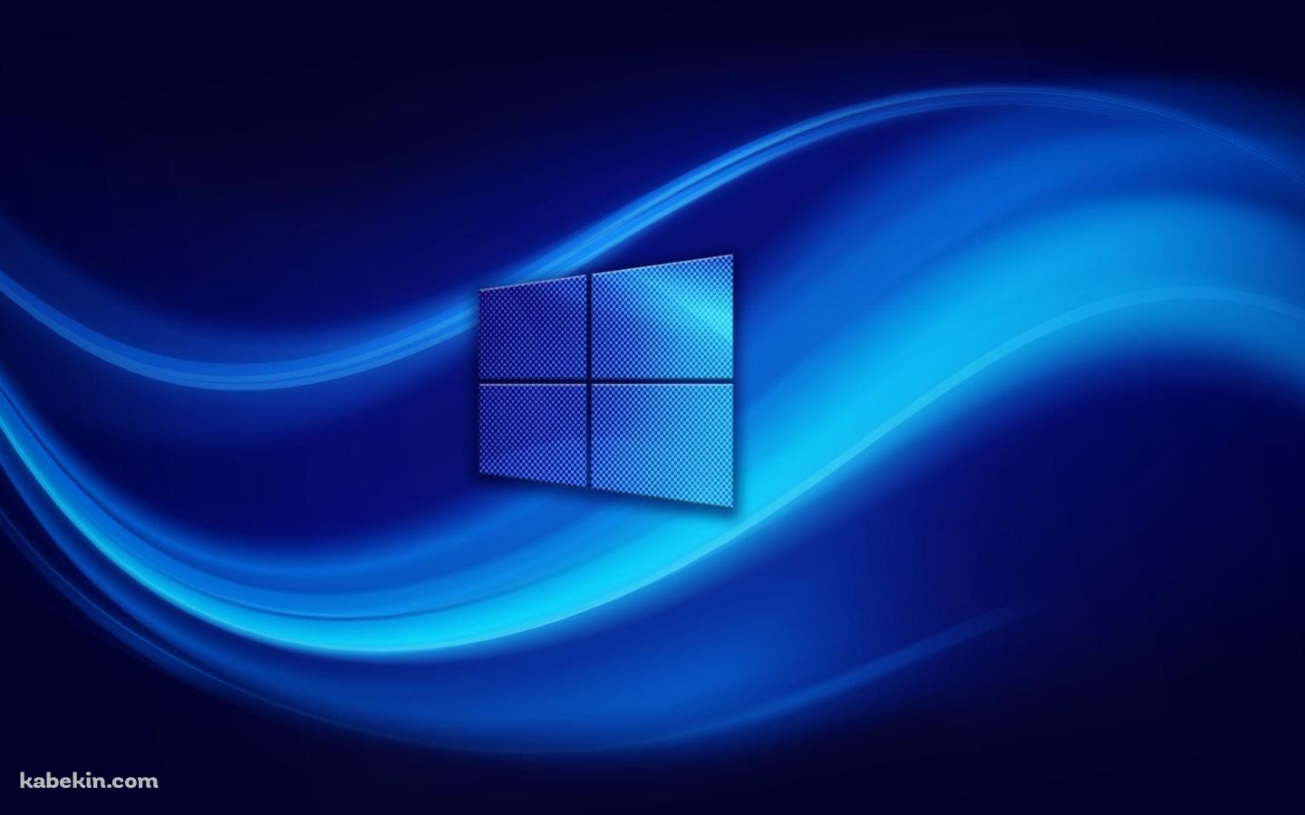 Windows  / 鮮やかな青い波形の壁紙(1440px x 900px) 高画質 PC・デスクトップ用