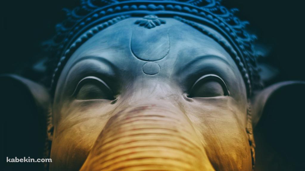 Lord Ganesha / グラデーション / ガネーシャの壁紙(1024px x 576px) 高画質 PC・デスクトップ用