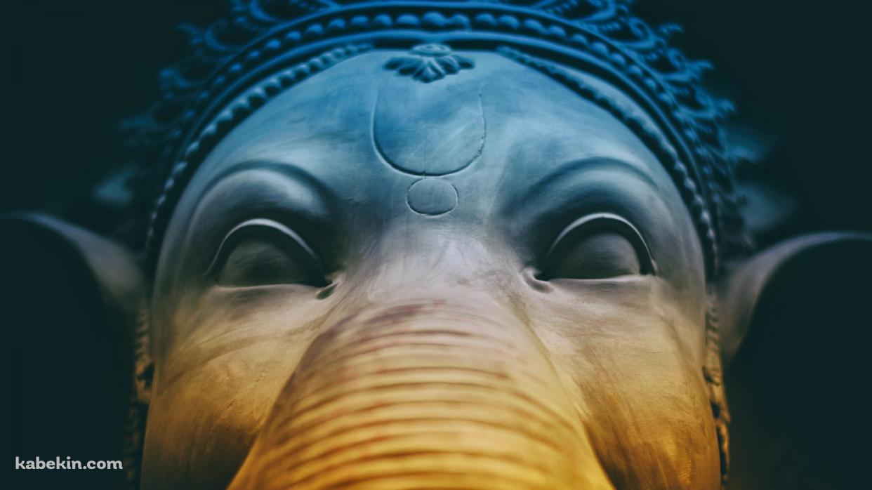 Lord Ganesha / グラデーション / ガネーシャの壁紙(1242px x 698px) 高画質 PC・デスクトップ用