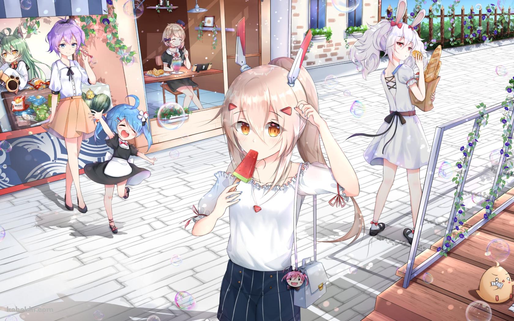 綾波 / ラフィー / ジャベリン / 明石 / 饅頭 / サラトガ / ヘレナ / アズールレーンの壁紙(1680px x 1050px) 高画質 PC・デスクトップ用