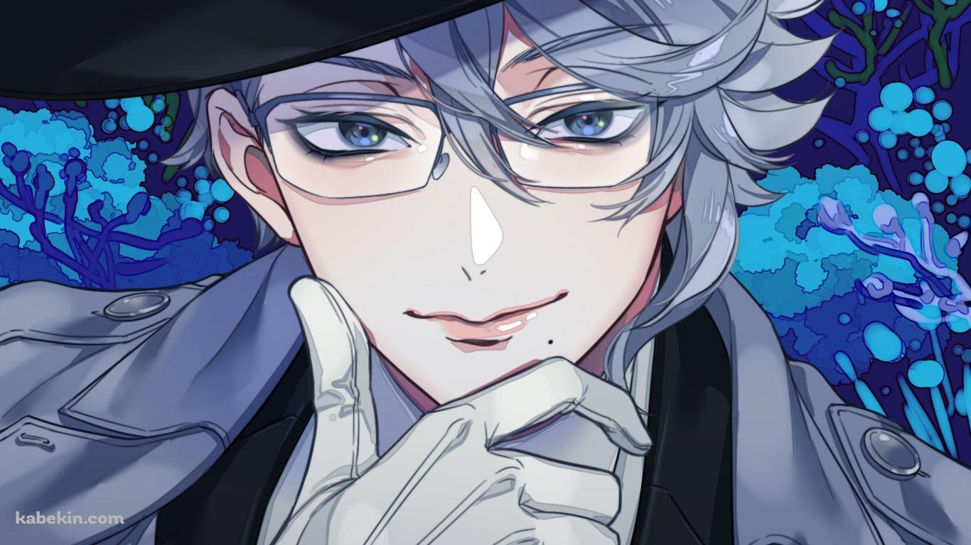 顎に手をあてるアズール・アーシェングロット / ツイステッドワンダーランドの壁紙(1366px x 768px) 高画質 PC・デスクトップ用