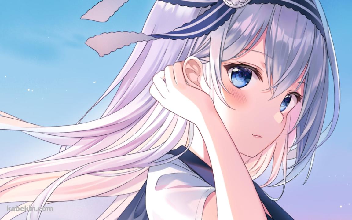 髪をかきあげる可愛い白銀圭 / かぐや様は告らせたい～天才たちの恋愛頭脳戦～の壁紙(1152px x 720px) 高画質 PC・デスクトップ用