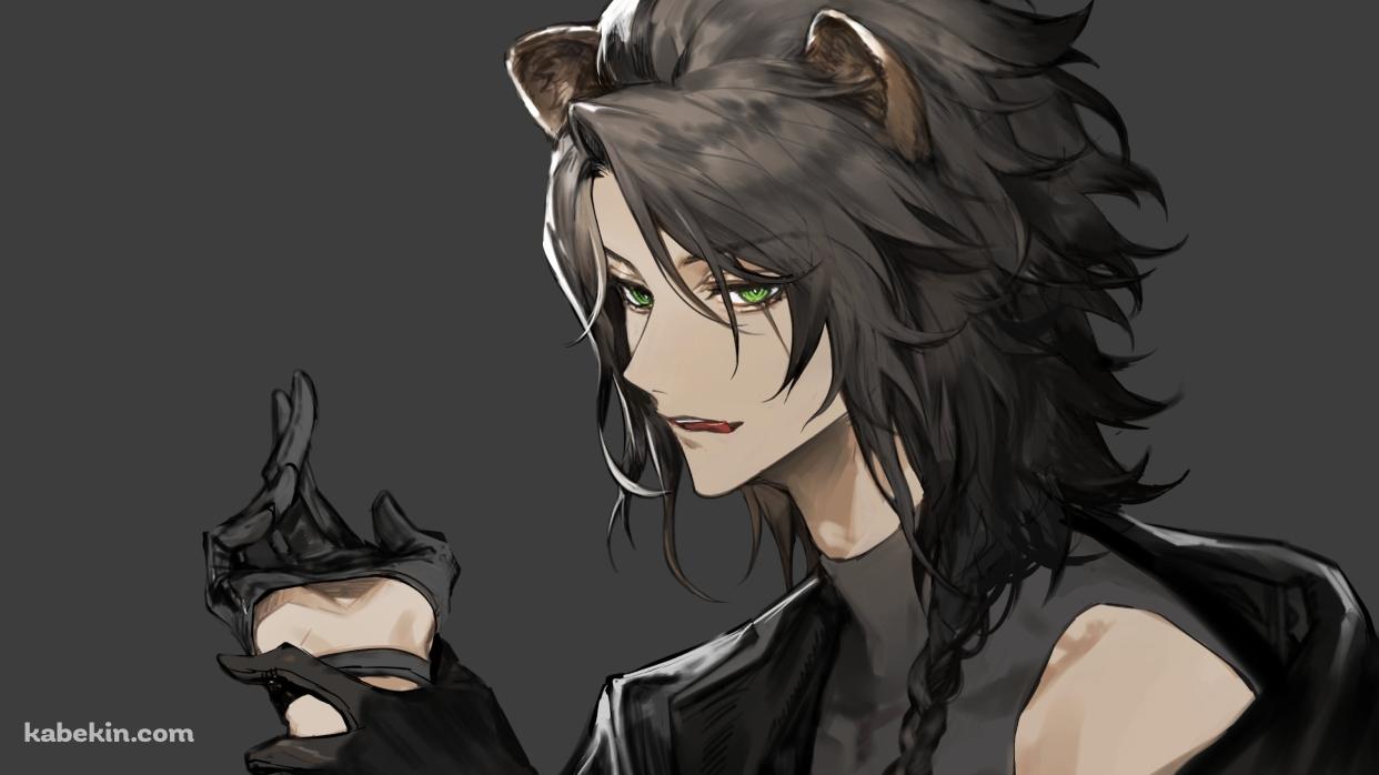 黒い手袋をはめるかっこいいレオナ・キングスカラー / ツイステッドワンダーランドの壁紙(1242px x 698px) 高画質 PC・デスクトップ用