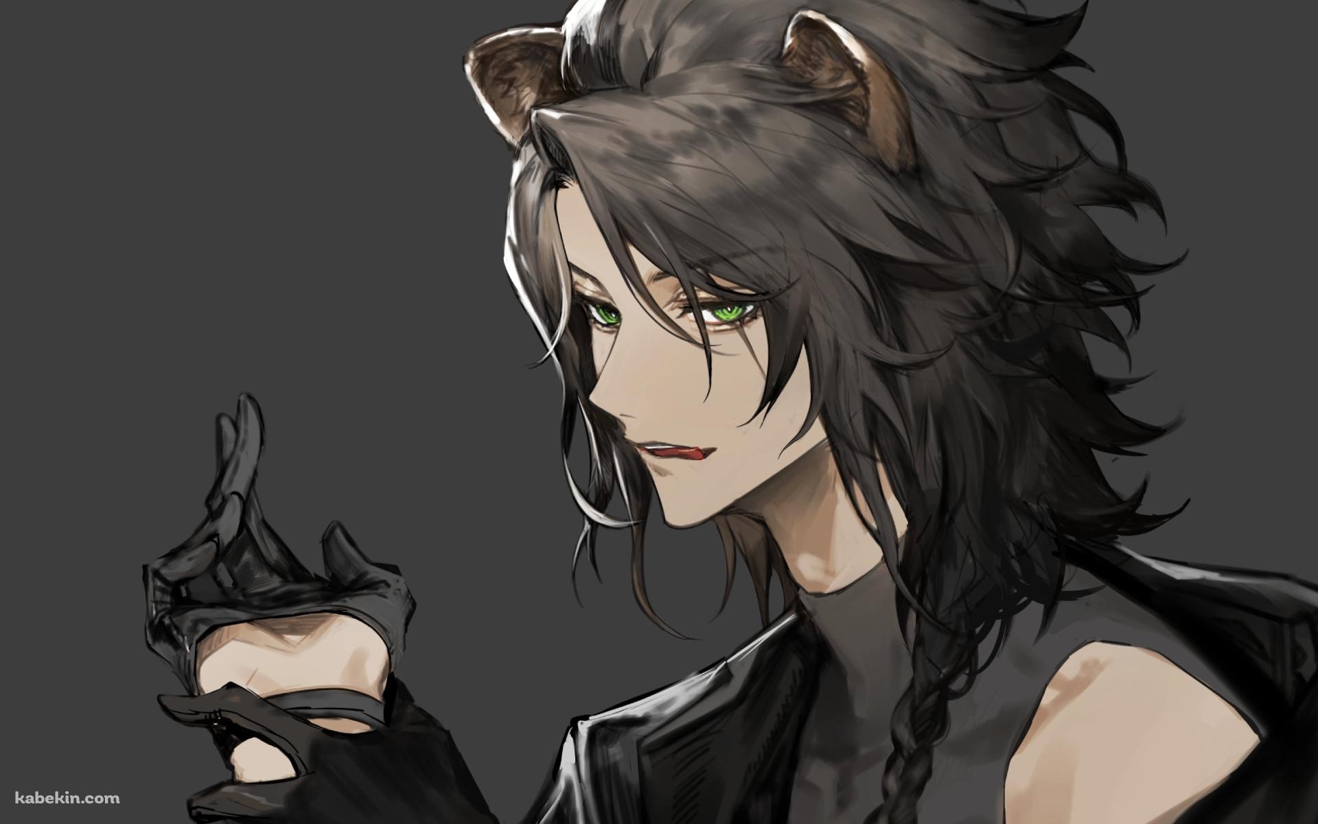 黒い手袋をはめるかっこいいレオナ・キングスカラー / ツイステッドワンダーランドの壁紙(1920px x 1200px) 高画質 PC・デスクトップ用
