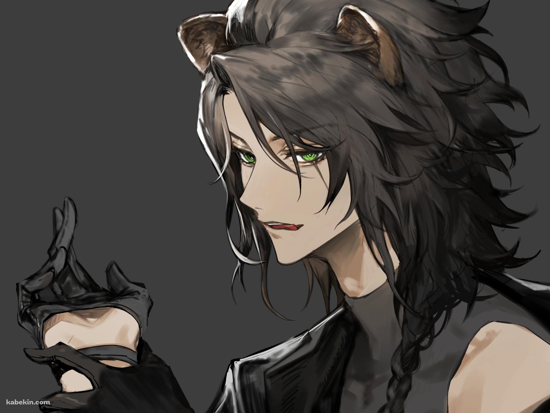 黒い手袋をはめるかっこいいレオナ・キングスカラー / ツイステッドワンダーランドの壁紙(1920px x 1440px) 高画質 PC・デスクトップ用
