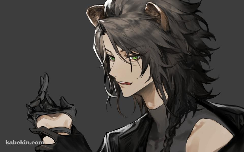 黒い手袋をはめるかっこいいレオナ・キングスカラー / ツイステッドワンダーランドの壁紙(960px x 600px) 高画質 PC・デスクトップ用