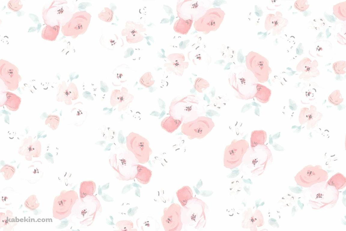 淡いピンク色の花 / ガーリー / 可愛い / 女の子向けの壁紙(1152px x 768px) 高画質 PC・デスクトップ用