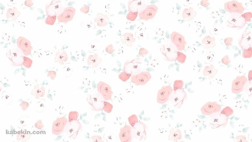 淡いピンク色の花 / ガーリー / 可愛い / 女の子向けの壁紙(960px x 540px) 高画質 PC・デスクトップ用