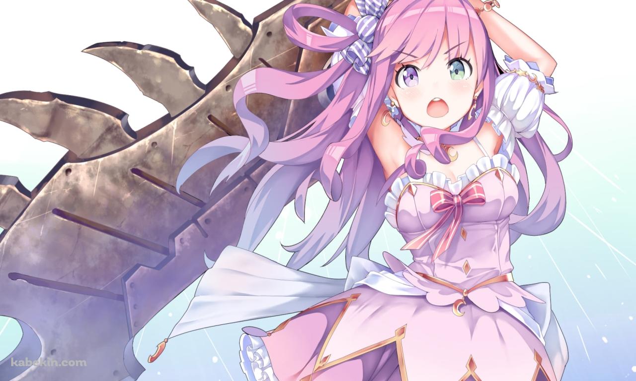 大きな武器を持つ姫森ルーナ / モンハン / モンスターハンター / ホロライブ / バーチャルYouTuber / Vtuberの壁紙(1280px x 768px) 高画質 PC・デスクトップ用