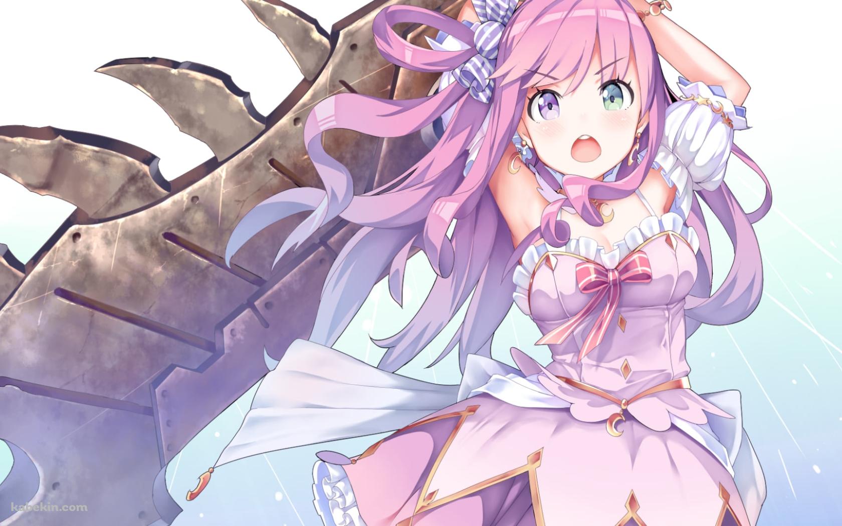 大きな武器を持つ姫森ルーナ / モンハン / モンスターハンター / ホロライブ / バーチャルYouTuber / Vtuberの壁紙(1680px x 1050px) 高画質 PC・デスクトップ用