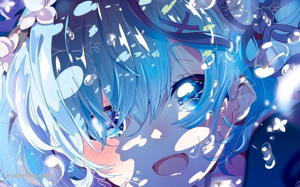 沢山の水泡と可愛いレム / Re:ゼロから始める異世界生活の壁紙(960px x 600px) 高画質 PC・デスクトップ用