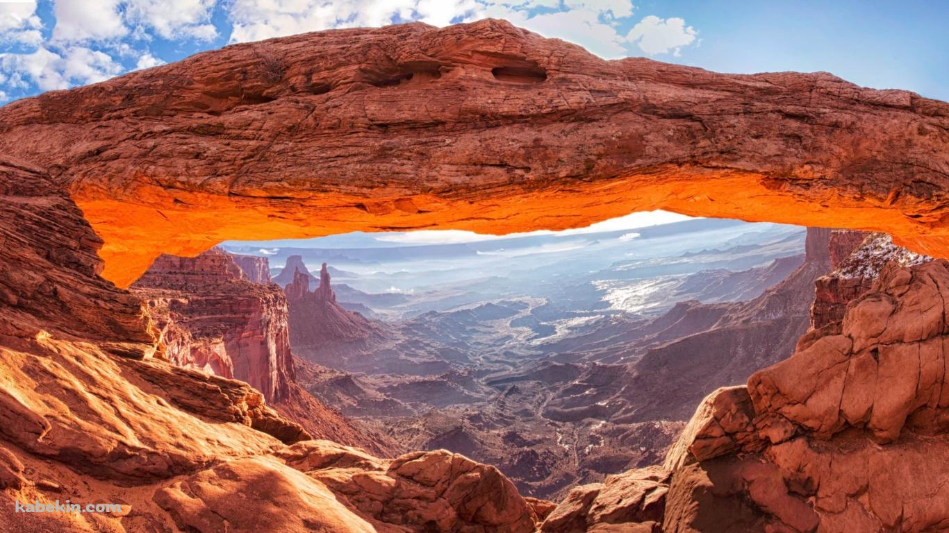 アーチーズ国立公園 / アーチ状の奇岩 / ユタ州 / アメリカ / Arches National Parkの壁紙(1366px x 768px) 高画質 PC・デスクトップ用