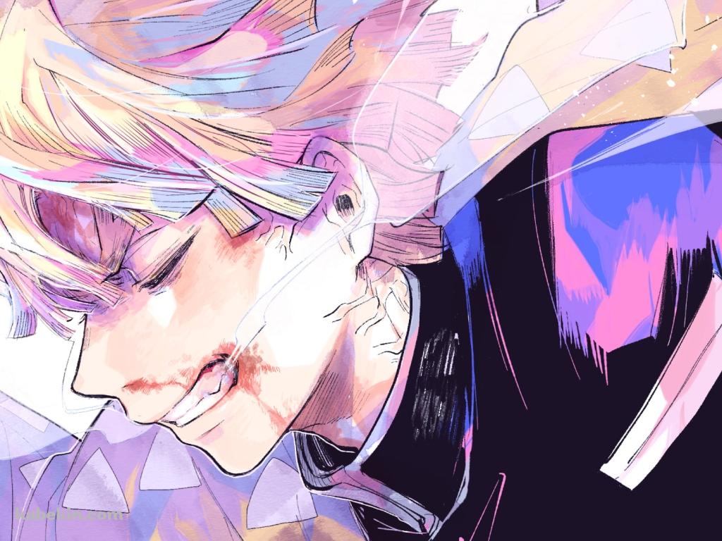 水彩で描いた我妻善逸 / 全集中 雷の呼吸 / 鬼滅の刃の壁紙(1024px x 768px) 高画質 PC・デスクトップ用