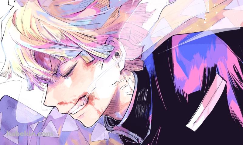 水彩で描いた我妻善逸 / 全集中 雷の呼吸 / 鬼滅の刃の壁紙(800px x 480px) 高画質 PC・デスクトップ用