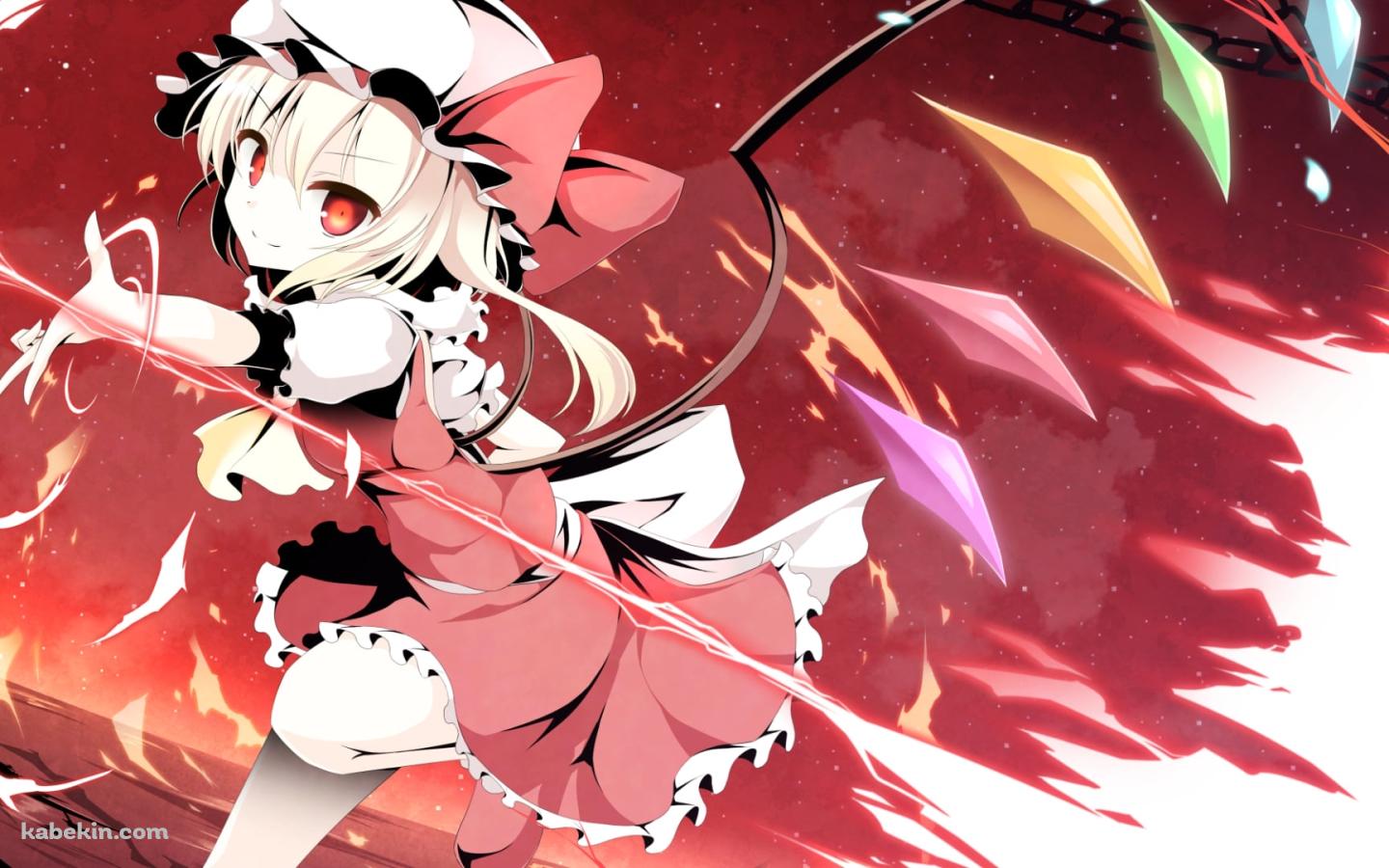 攻撃するフランドール・スカーレット / 東方の壁紙(1440px x 900px) 高画質 PC・デスクトップ用