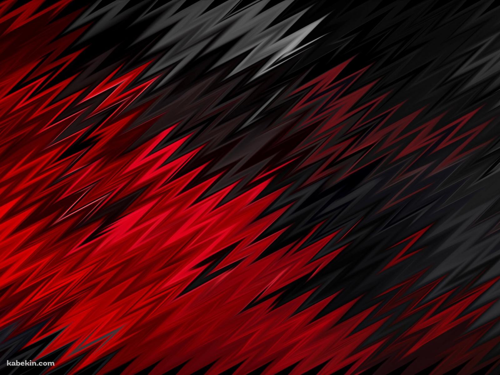 交じり合う黒と赤のギザギザの壁紙(1600px x 1200px) 高画質 PC・デスクトップ用