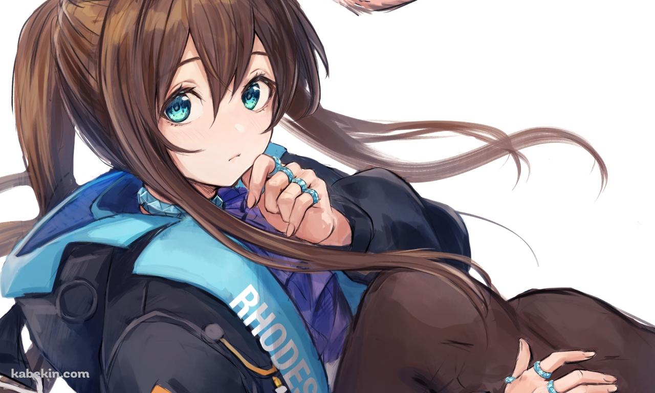 体育座りをする可愛いアーミヤ / アークナイツの壁紙(1280px x 768px) 高画質 PC・デスクトップ用