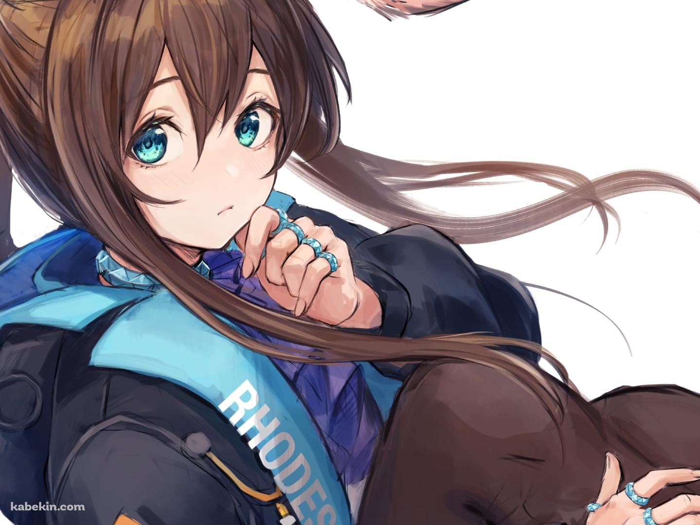 体育座りをする可愛いアーミヤ / アークナイツの壁紙(1440px x 1080px) 高画質 PC・デスクトップ用