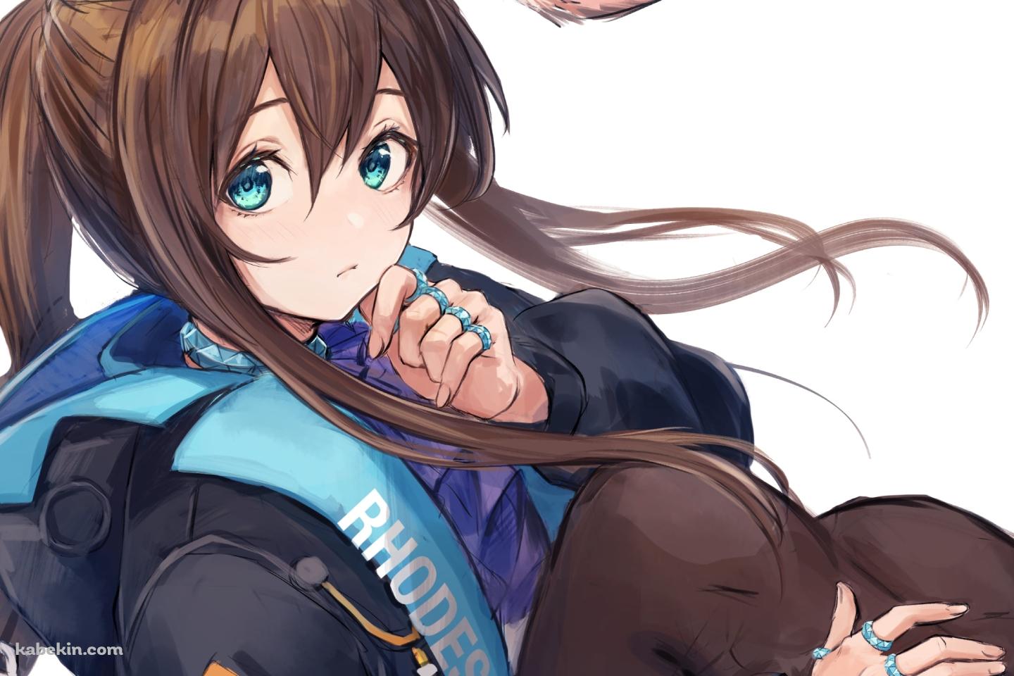 体育座りをする可愛いアーミヤ / アークナイツの壁紙(1440px x 960px) 高画質 PC・デスクトップ用