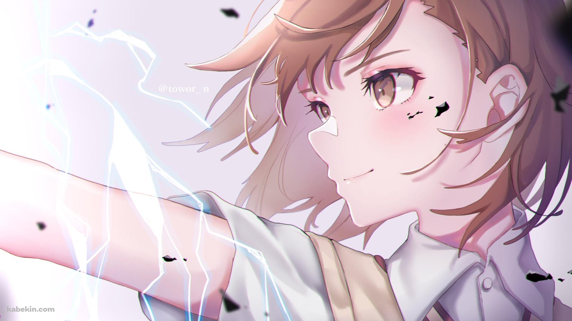 電撃を放つ凛々しい御坂美琴 / とある科学の超電磁砲の壁紙(1829px x 1029px) 高画質 PC・デスクトップ用