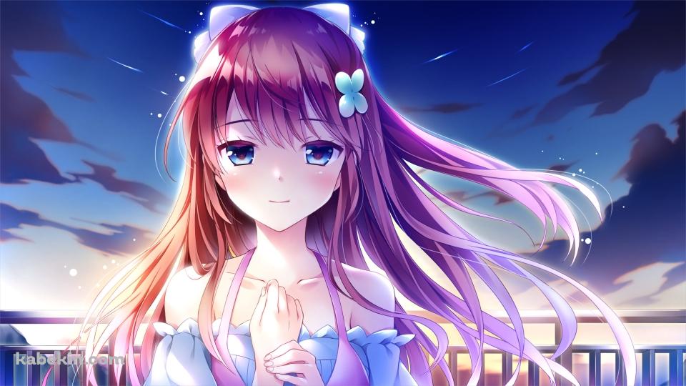 胸元に手をあてる可愛い琴石 伊織 / 恋はそっと咲く花のようにの壁紙(960px x 540px) 高画質 PC・デスクトップ用