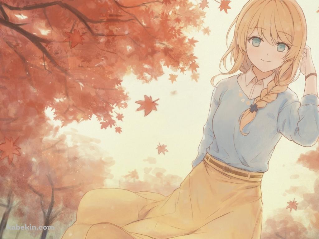 紅葉とクレア先生 / Claire Cruller / claire sensei / バーチャルYouTuber / Vtuberの壁紙(1024px x 768px) 高画質 PC・デスクトップ用